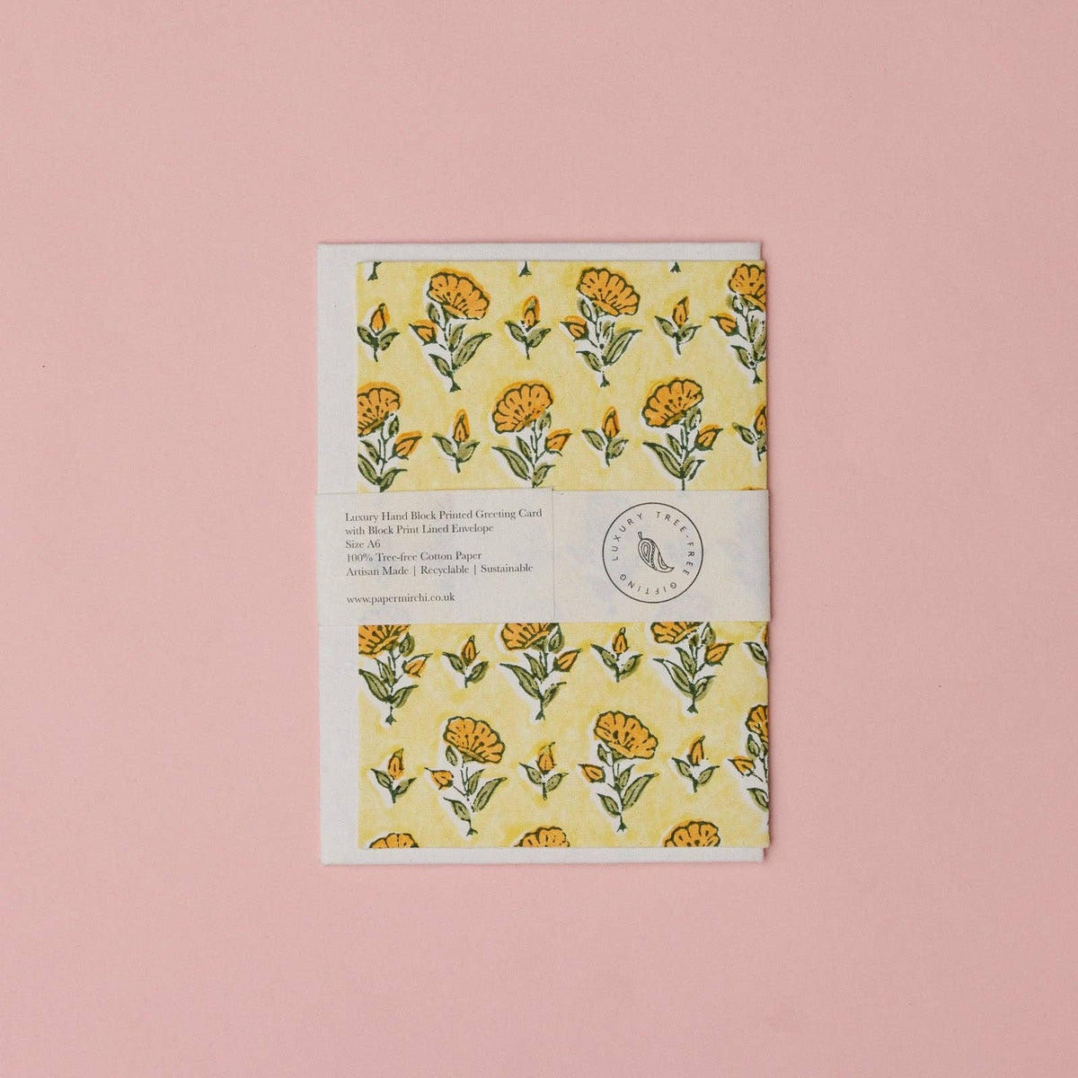 Carte fleurie – Fleurs orangées