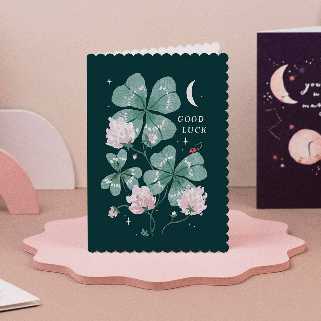 Carte porte-bonheur – Jardin enchanté