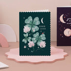 Carte porte-bonheur – Jardin enchanté
