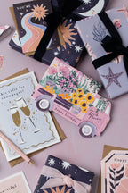 Carte d’anniversaire – Camion de fleurs