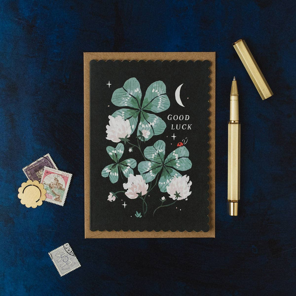 Carte porte-bonheur – Jardin enchanté