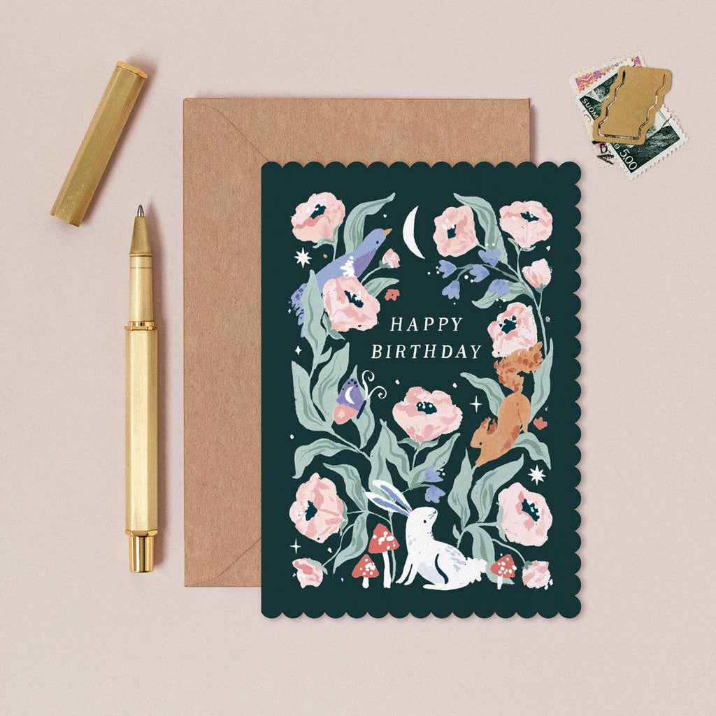 Carte d’anniversaire – Forêt enchantée