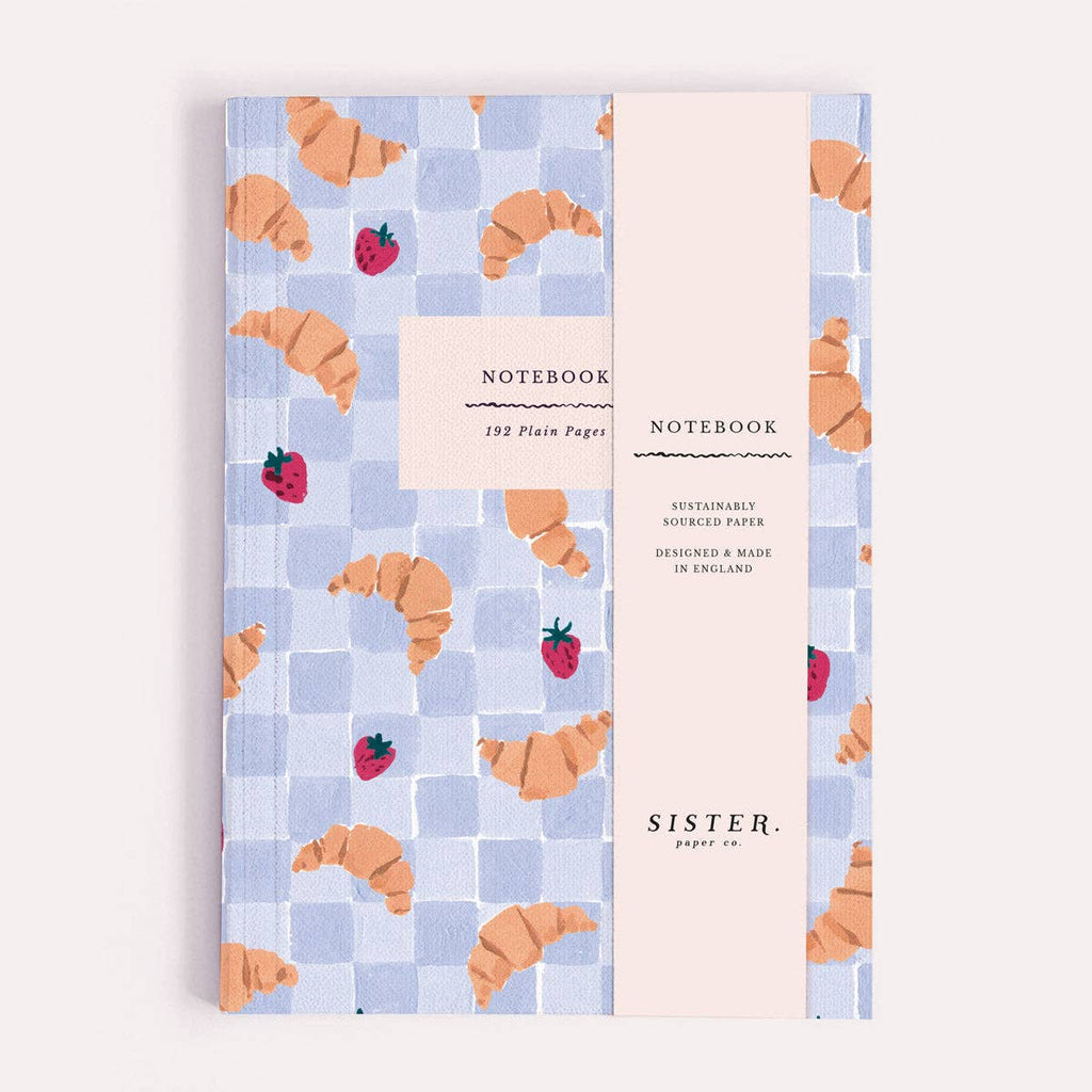 Carnet – Croissants & fraises
