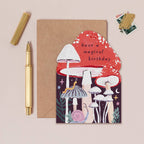 Carte d’anniversaire – Champignons magiques