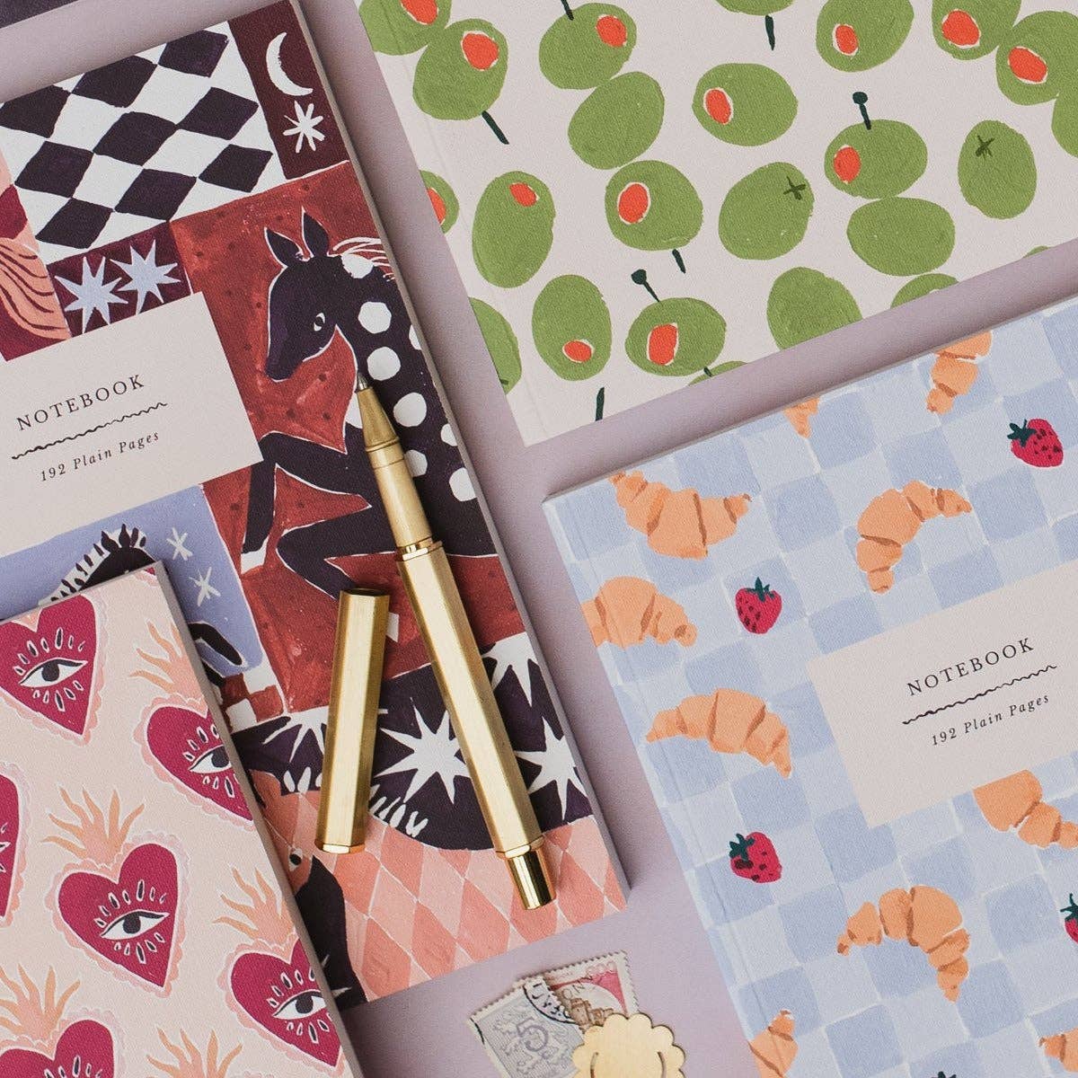 Carnet – Croissants & fraises