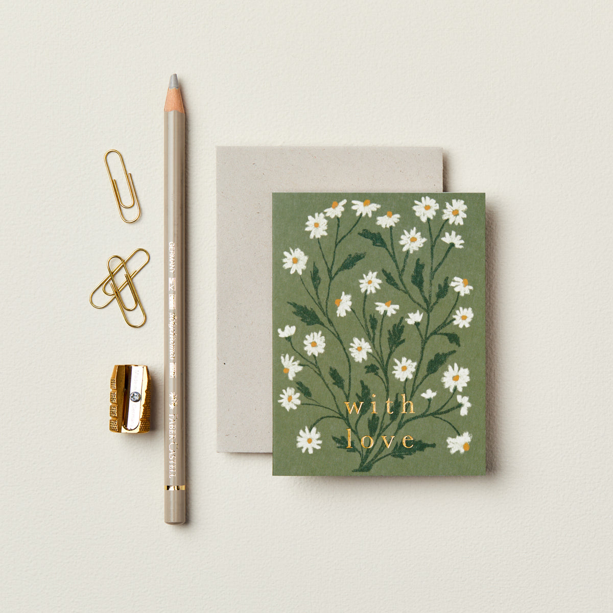 Mini carte fleurie – Marguerites With Love