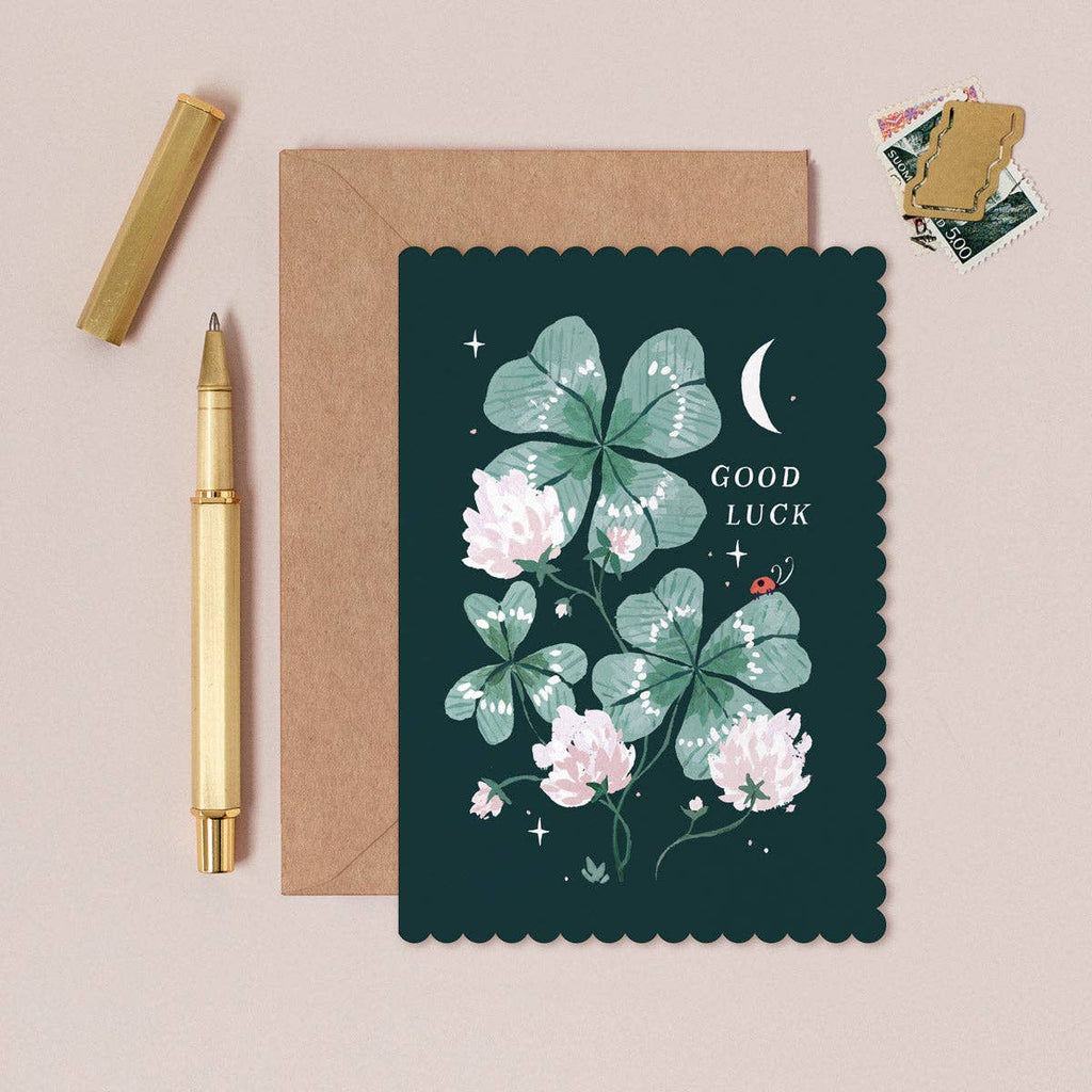 Carte porte-bonheur – Jardin enchanté