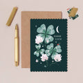 Carte porte-bonheur – Jardin enchanté