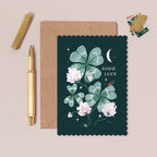 Carte porte-bonheur – Jardin enchanté