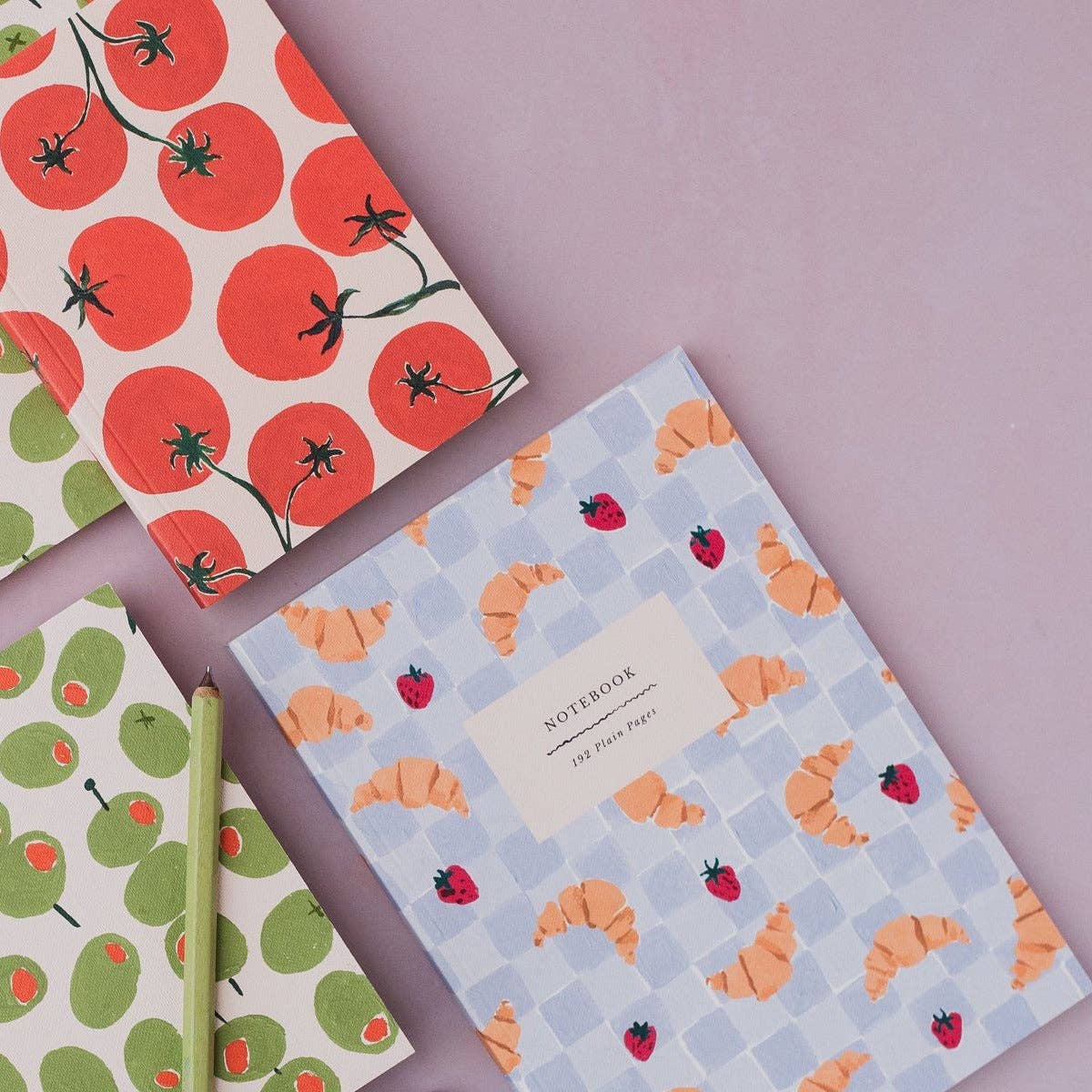 Carnet – Croissants & fraises