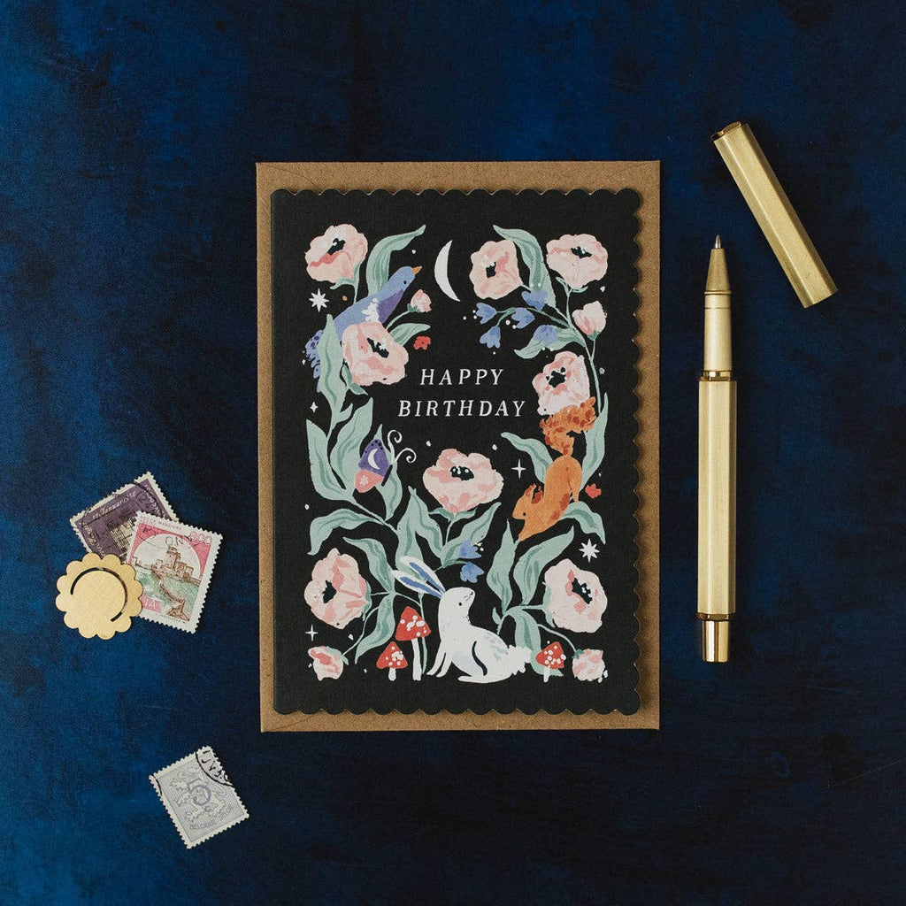Carte d’anniversaire – Forêt enchantée
