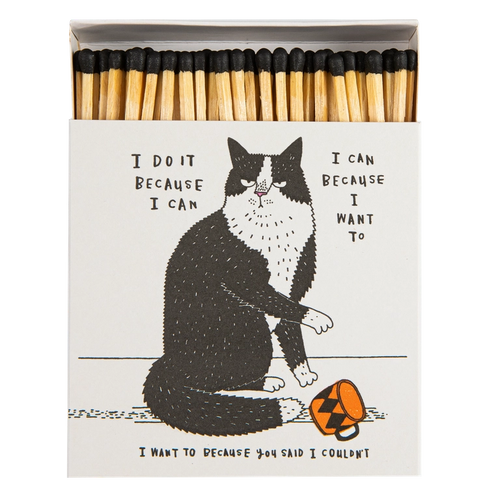 Boîte d'allumettes "I Do It Because I Can"