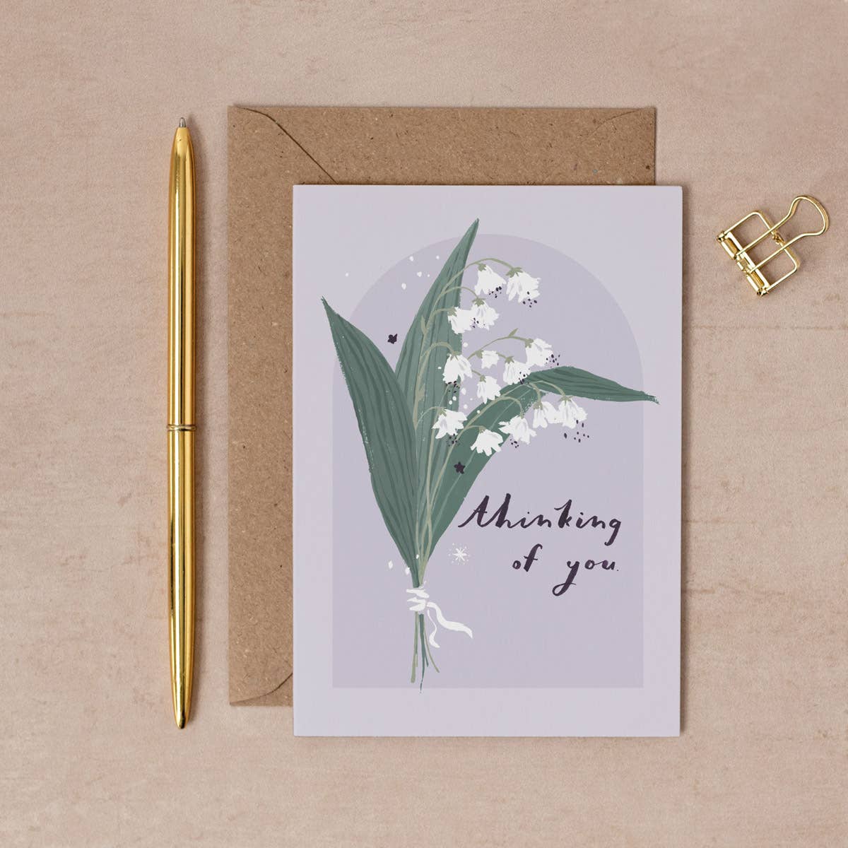Carte Je pense à vous – Muguet