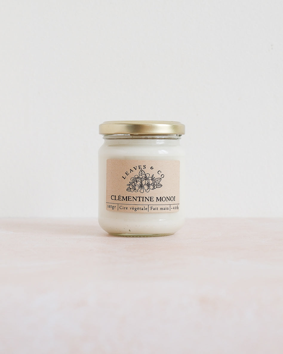 Bougie Clémentine monoi