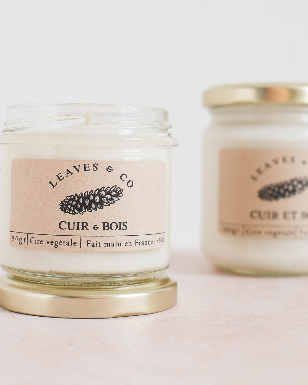 Bougie Cuir & Bois