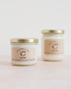 Handmade scented candle vegetable wax - Peach