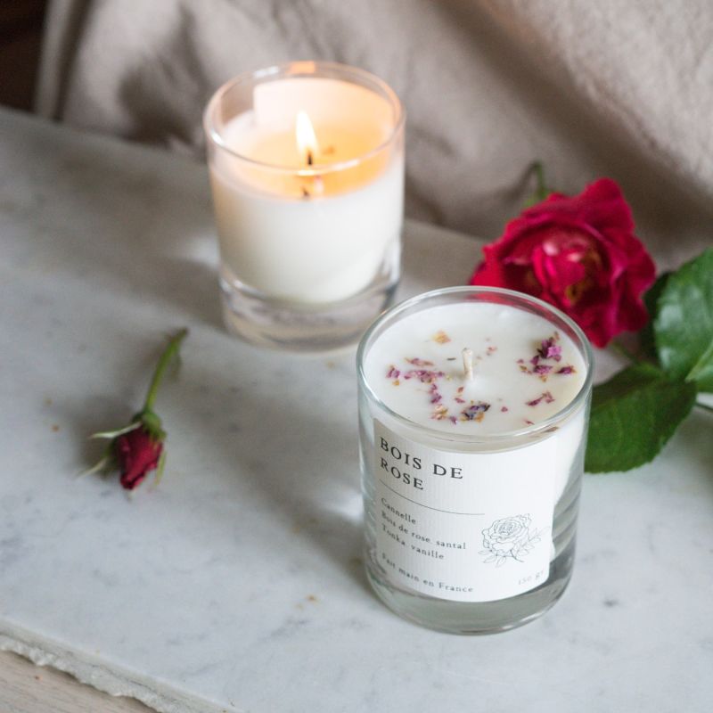 Bougie Bois de rose