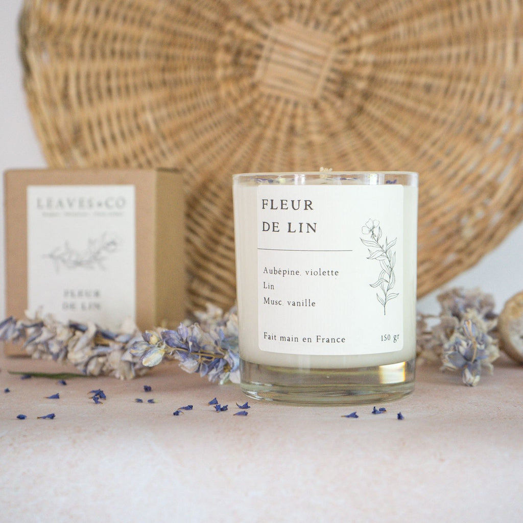 Bougie Fleur de lin