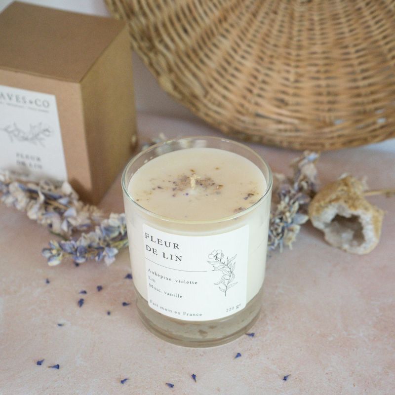 Bougie Fleur de lin