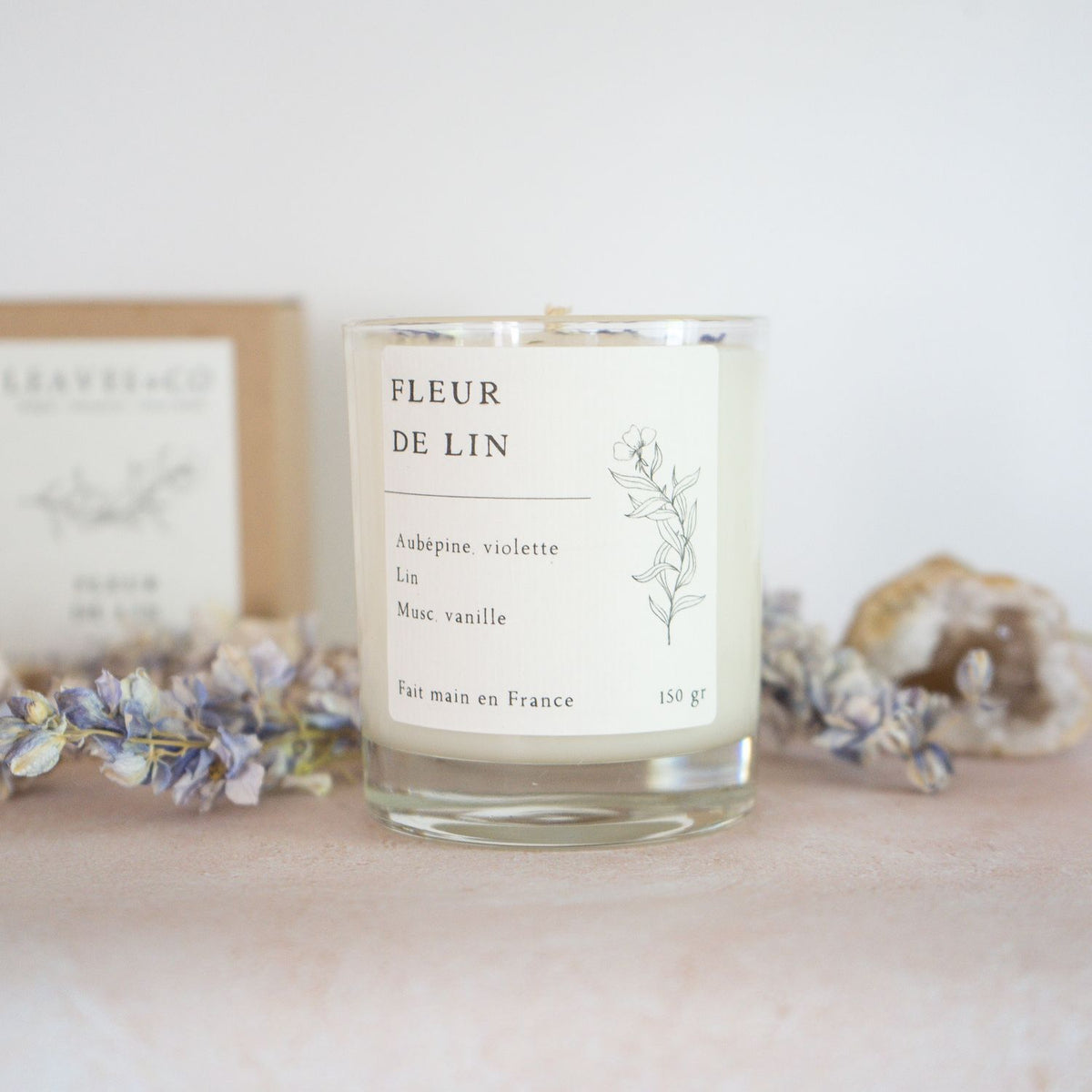 Bougie Fleur de lin