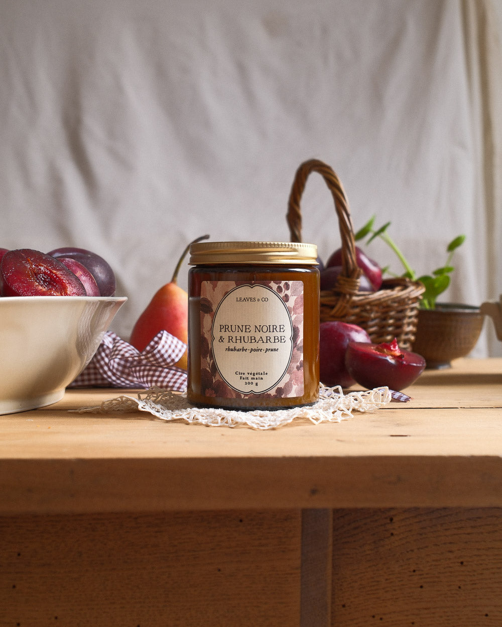 Bougie Prune noire & Rhubarbe