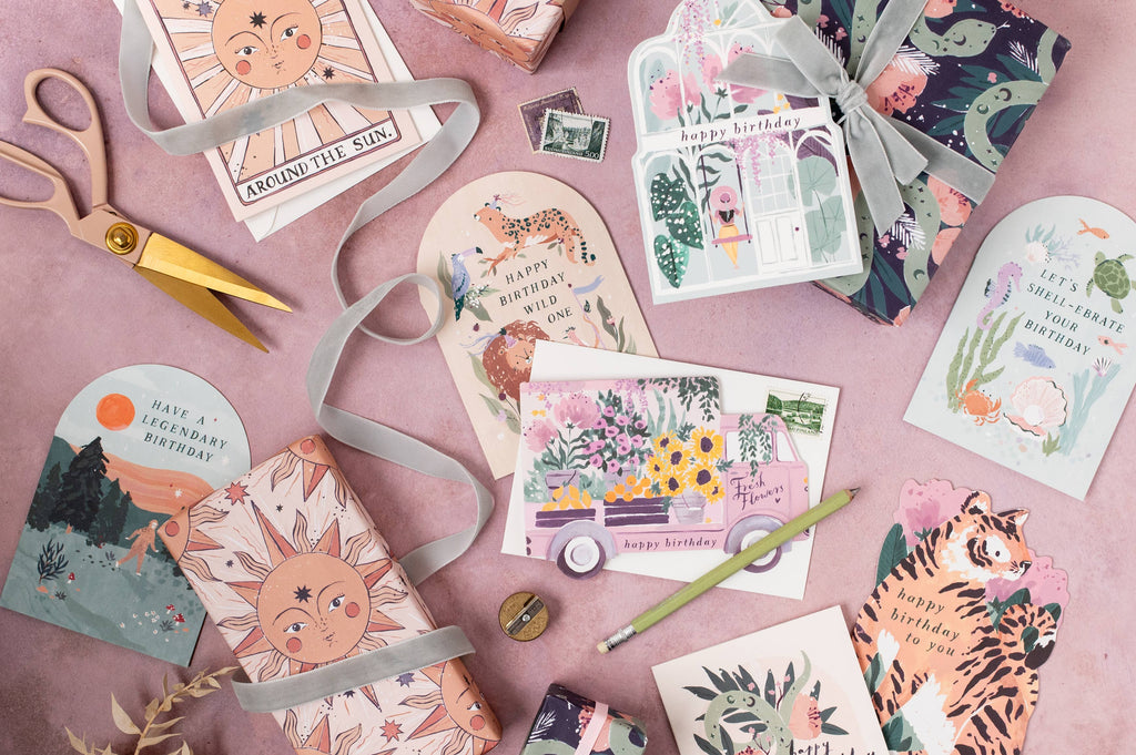 Carte d’anniversaire – Camion de fleurs