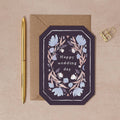 Carte de mariage – Fleurs de minuit