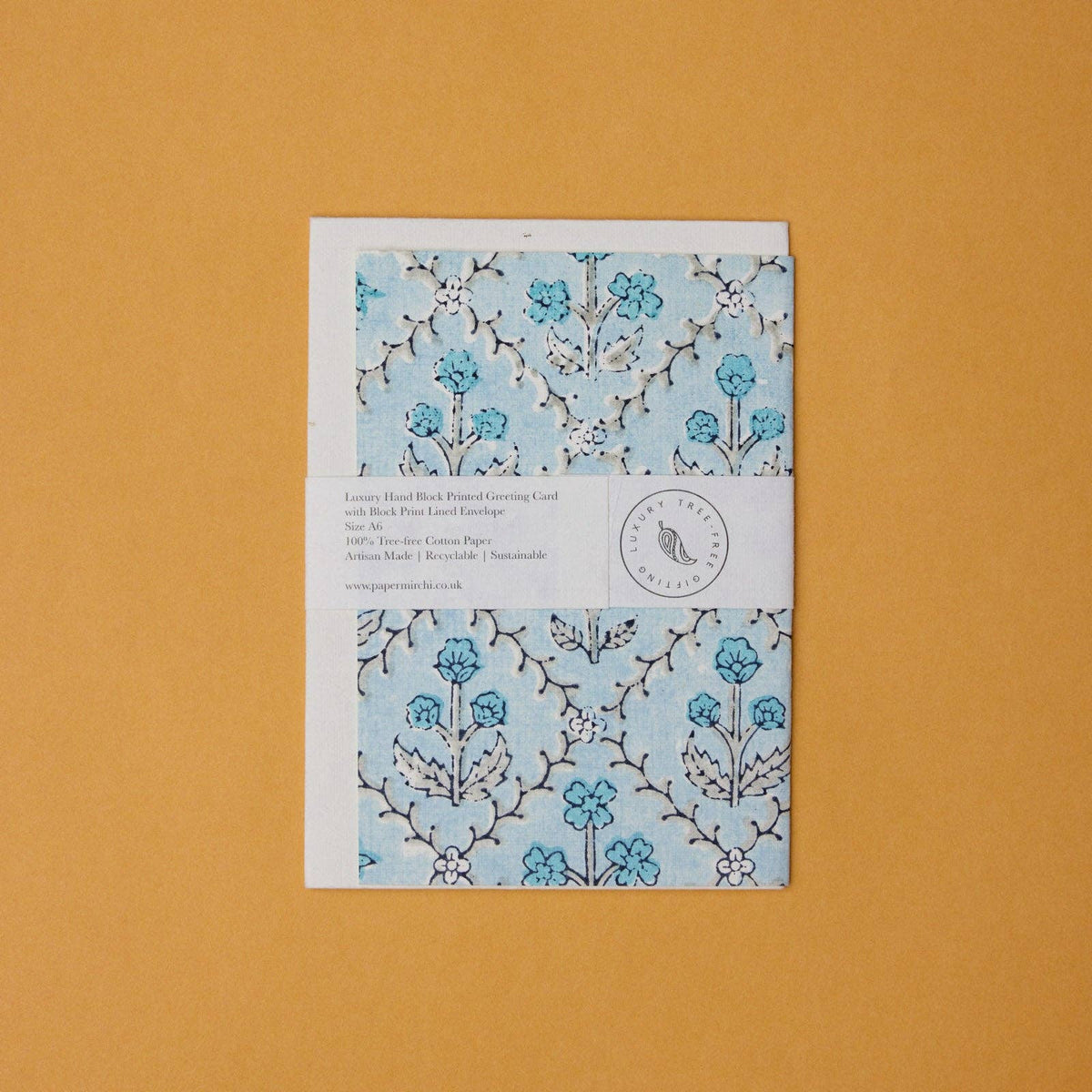Carte fleurie – Treillis jardin bleu