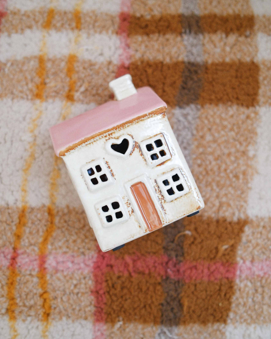 Tealight holder house - Rose Cottage